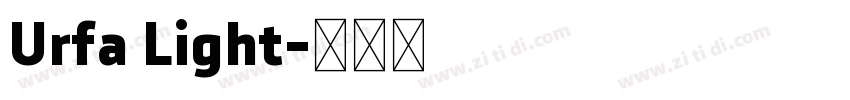 Urfa Light字体转换